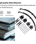 Beefy Stiff Leaf Spring Suspension Steel Bar Kit For 1 To 10 Scale RC Rock Crawler showing steel materials and parts