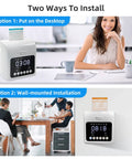 Foolproof Plug And Play Time Clock With Secure Passcode Lock For Small Business Featuring Auto Align Punch Machine in desktop and wall-mount options.
