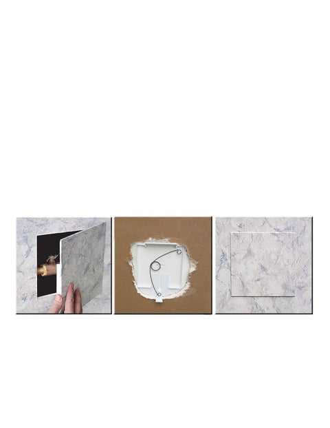 Spring Fit 8 By 8 Inch Access Panel For Drywall Polystyrene Wall Hole Cover That Conceals Wires And Plumbing Adjustable