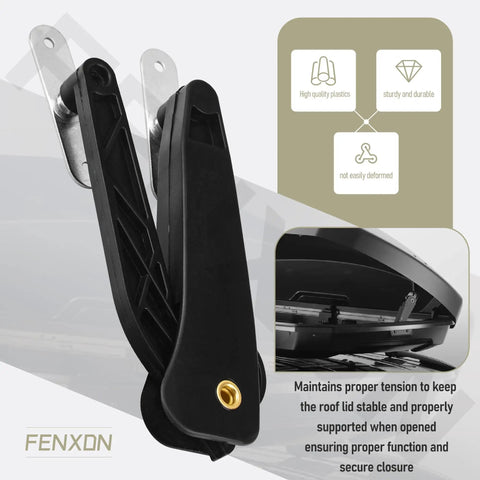 Premium Roof Box Lid Lifter Replacement Hinge For Thule Ascent Pulse Atlantis Hyper Cargo Carrier in black durable plastic.