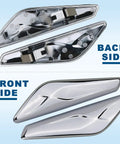 BMW X3 F25 X4 F26 Front Fender Chrome Trim Finisher Left Driver Side And Right Passenger Side Fits 2011 To 2017 Back and Front View
