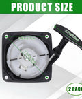 Pull Start Recoil Starter Pack Of 2 For Earth Augers And Tillers Compatible With Predator MC43 52cc Feature Image
