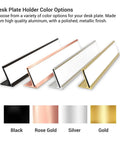 Personalized Desk Name Plate For Office Custom Engraved Aluminum Desk Sign With Name And Title Durable Office Name Plate