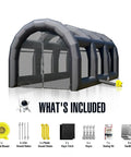 Inflatable Baseball Batting Cage With Blower For Easy Indoor And Outdoor Practice Enclosed Training Cage 20x12x9.8 ft with accessories