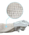 Goatskin Beekeeping Gloves With 3-Layer Ventilated Mesh Sleeve And Elastic Cuffs For Beekeeping Gardening Yard Work X-Large detail