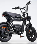 R6mini 1000W Fat Tire Ebike With 30 Mile Range And 20 MPH Top Speed For Cruisin black 16x4.0 inch tires side view