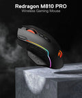 Ultra Responsive Wireless Gaming Mouse For Serious Gamers With 10000 DPI Onboard Settings And Eight Macro Buttons Rapid Fire Key And RGB Backlight For PC Mac And Laptop Gaming.