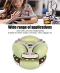 Heavy duty omni wheel 360 rotation for robots, carts, and luggage, showcasing wide applications and smooth maneuverability.
