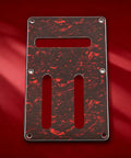 Red Pro Grade Electric Guitar Backplate Replacement Accessory PVC Material With Dustproof Design For Easy Installation