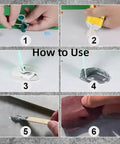 Step-by-step usage of DIY Friendly No Fuss Tile And Stone Crack Repair Kit For Ceramic Porcelain Marble And Granite Chips Glaze Paste