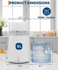 Top Notch Countertop Water Distiller With Rock Solid 900 Watt Heating Coil And Generous 1.6 Gallon Glass Pitcher dimensions on kitchen countertop.