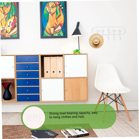 Heavy Duty Adhesive Hook Set That Stays Rock Solid No Sweat Install For Hanging Towels Coats Bags Keys, displayed in a stylish entryway.