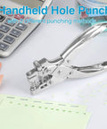 2 In 1 Badge Slot Hole Punch For Id Cards And More No Nonsense Heavy Duty Hand Punch Made Of Metal For PVC Cards Paper And Cardstock