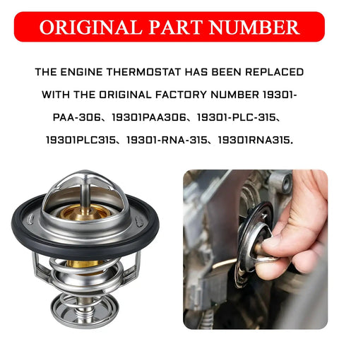Heavy Duty Coolant Thermostat Plug Play Replacement For Honda Civic Crv Crz With Gasket solid copper cast body and installation process.