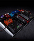 Pedalboard setup with HX Stomp Multi Effects Guitar Pedal With Over 300 Effects Helix M Series And Legacy Models and various pedals.