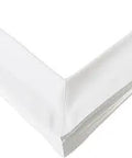 White corner of Door Gasket For Upright Freezers White Replacement Seal No Fuss Easy Install Genuine OEM Quality Keeps Your Freezer Cold Tight Seal Energy Efficient And Ready To Go