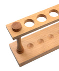 Sturdy Wooden Test Tube Rack Holds 12 Tubes Up To 22mm Diameter Perfect Lab Organizer For Test Tubes Crocheting Hooks And Spices