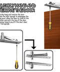 Hidden Pivot Hinges Stainless Steel For Wood And Secret Doors With 360 Degree Rotation Heavy Duty Invisible Hardware installation