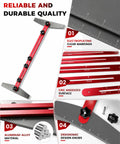 Adjustable Stair Tread Template Tool Featuring Interchangeable Aluminum Slider Bars For Dead On Layouts And Hassle Free DIY Measurements That Nail The Fit Every Single Time with clear markings and ergonomic knobs.