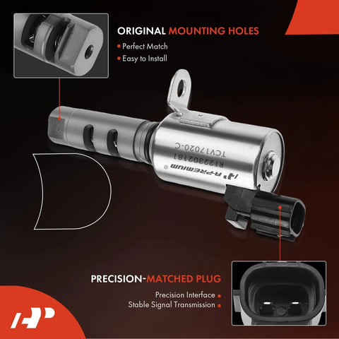 Close-up of Engine Variable Valve Timing Solenoid Direct Replacement Plug And Play Easy Install Compatible With Toyota models