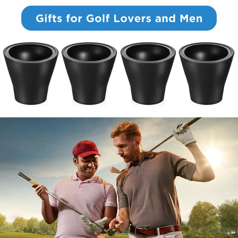 Golfers examining 4 Pack Golf Ball Grabber Kit With Suction Cup Retriever Quick Install Ball Picker Portable Grip Sucker Tool