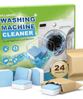 Skip The Hassle Washing Machine Cleaner Tablets For He Front And Top Load Washers Kicks Out Stink Instantly in a 24 tablet pack.