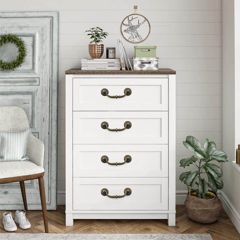 White dresser with Antique Bronze Drawer Pulls Six Pack With Three And A Half Inch Hole Centers For A Retro Dresser Makeover Vintage Vibes Zinc Alloy Drop Bail Pulls For Kitchen Cabinets Cupboards And Desk Drawers RiseDirectly