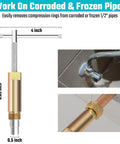 Effortless Half Inch Compression Sleeve Puller Tool For Ferrule Removal Without Damage Corrosion Resistant A3 Steel installed