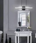 Modern LED Vanity Lights For Bathroom 24 Inch Over Mirror Fixtures 14W Daylight White 2 Pack above a bathroom mirror