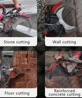 16 Inch Electric Concrete Annular Cutter Brushless 9500W Ring Saw cuts stone, wall, floor, and reinforced concrete with water cooling.