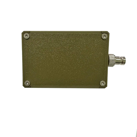 Side view of 5 Band USDX QRP Transceiver Assembled With Army Green 3D Printed Case Multimode Rig Bootloaded Mainboard Ready To Use