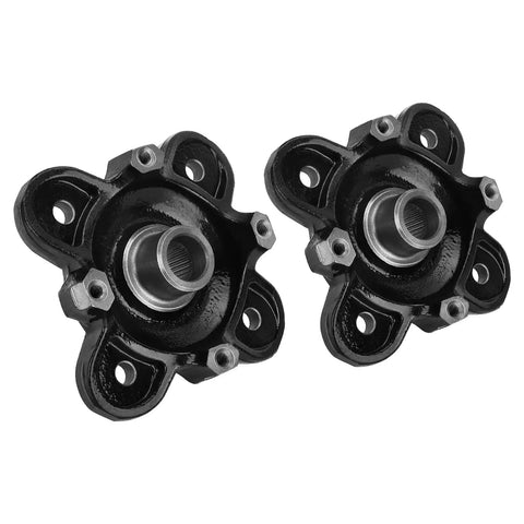 Front Wheel Hub Bearing Assembly For Ranger 1000 900 Diesel Hst Ev Xp Crew Fullsize Utv 2 Pack in black forged steel design.