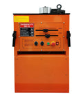 Heavy Duty Electric Rebar Bender And Cutter Machine For Concrete Construction handles quarter inch to one inch steel rods.