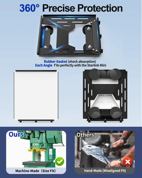 Magnetic Roof Mount Kit For Mini Satellite Antenna No Tools Needed Quick Release Suction Cup Base with shock absorption gaskets