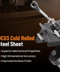 Heavy Duty Hydraulic Power Brake Booster That Slaps Right Into Chevy Tahoe And Gmc Yukon As A Straight Swap, close-up of steel sheet with bolts.