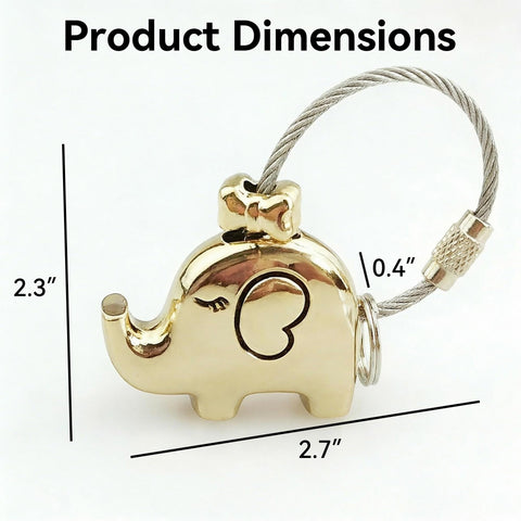 Sleek Silver Keychain With Chrome Tone Metal Charm, Screw Closure Wire Rope Loop For Keys, Bag Tags, And Daily Carry Grab