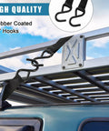 Set Of 16 Heavy Duty Cambuckle Tie Down Straps With S Hooks, 1763 Lb Break Strength securing cargo on roof rack