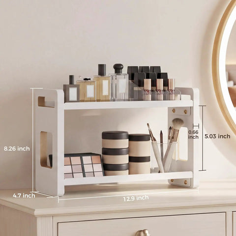 Multi Purpose Bathroom Counter Organizer For Vanities And Kitchen Storage Sleek Perfume Holder Display Rack That Helps You Ditch The Mess And Keep Your Surface Clutter Free And Dope All Year Round