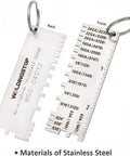 Metal Thickness Gauge For Sheets And Wires, Welding Gauge Plated Size Inspection Tool, DIY Ready Pro Grade Workhorse shown