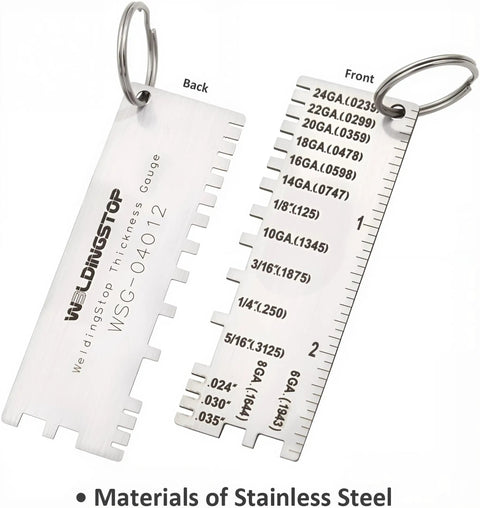 Metal Thickness Gauge For Sheets And Wires, Welding Gauge Plated Size Inspection Tool, DIY Ready Pro Grade Workhorse shown
