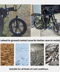 Fat Bike Front Air Suspension Fork For 20 Inch Electric And Mountain Bikes, 4.0 Inch Fat Tire, 140mm Travel, Disc Brake Compatible