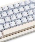 Close-up of 65 Percent Wireless Mechanical Keyboard Features Hotswap Switches Tri Mode Bluetooth And Usb Wiring Cnc Aluminum Body.