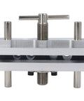 Heavy Duty Auto Centering Dowel Jig Kit For Zero Hassle Furniture Assembly adjustable guide with steel pins for precise drilling.