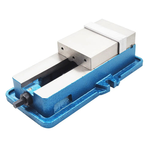 Shop Ready 5 Inch Heavy Duty Milling Machine Vise Crafted From Rock Solid Cast Iron With Precision Ground Rails for secure clamping.
