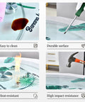 Double Layer Glass Lazy Susan Turntable With Tempered Glass Round Tray demonstrating easy clean, durability, heat and impact resistance