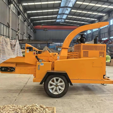 Mobile Wood Chipper Shredder For Forestry And Yard Waste Cleanup Beast Of A Heavy Duty Branch Crusher in warehouse