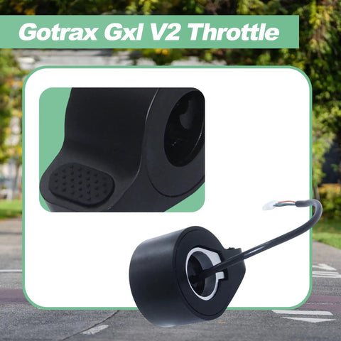 Close-up of Electric Scooter Thumb Throttle Replacement With Female Plug For Gotrax GXL V2 And Apex Series Plus Hibo S2 S2 Pro Megawheel S10 XR Elite Plug And Play Speed Control Accessory