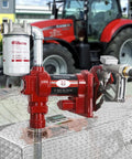 12V Fuel Transfer Pump With Manual Nozzle 20 GPM High Flow DC Powered Heavy Duty Workhorse For Gasoline Diesel Kerosene Biodiesel And More With Filter Included on truck bed