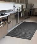 Anti Fatigue Rubber Floor Mats 2 Pack For Kitchen Restaurant Bar Garage Indoor Outdoor Use Non Slip Drainage Mats Workhorse Grade