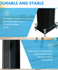 Base of 7Ft Outdoor Solar Heated Shower With 360 Degree Rotating Head, Foot Shower Faucet, Temperature And Pressure Control
